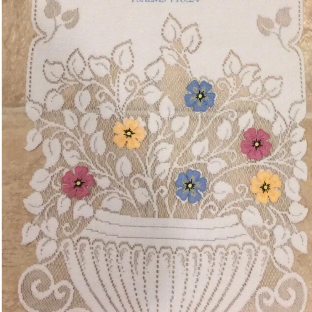 Floral Swag with Religious scroll  Psalms 118:24